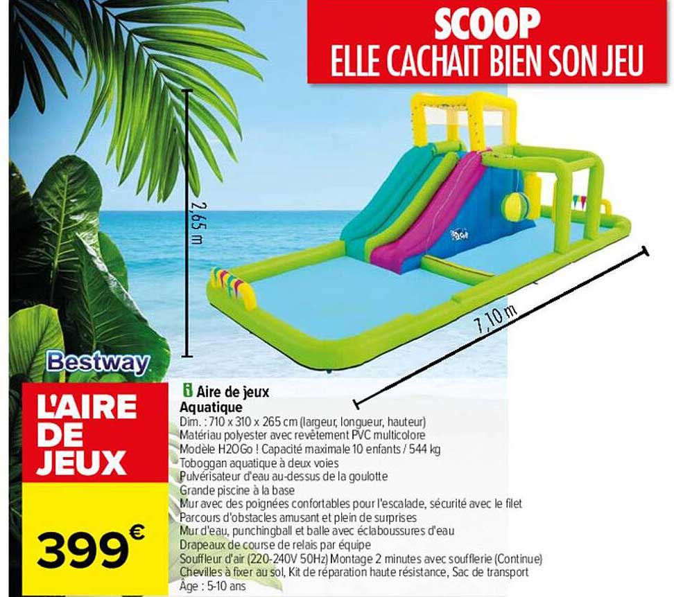 aire de jeux aquatique bestway