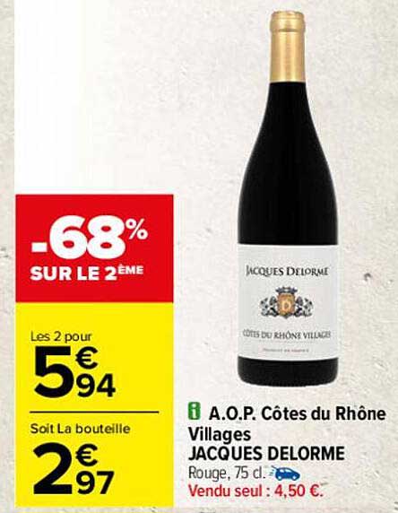 aop côtes du rhône villages jacques delorme