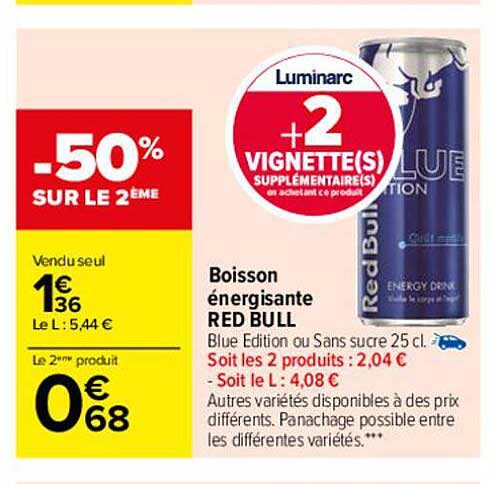 boisson énergisante red bull