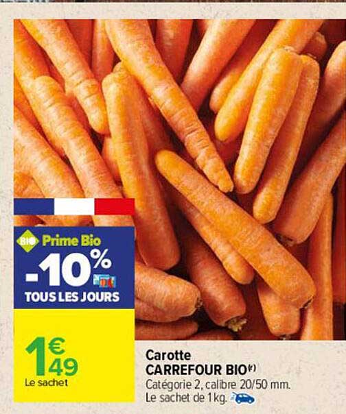 Carotte Carrefour Bio