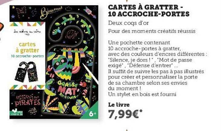 cartes à gratter - 10 accroche-portes