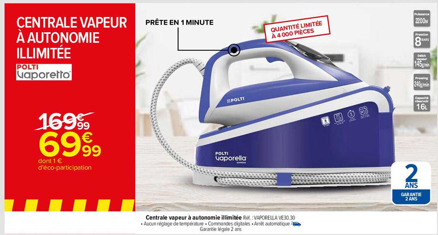 centrale vapeur à autonomie illimitée