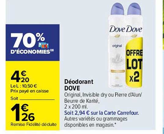 Déodorant Dove
