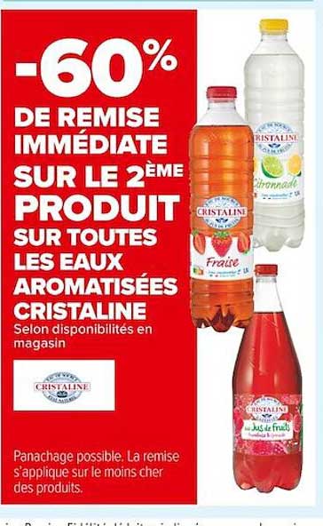 eaux aromatisées cristaline