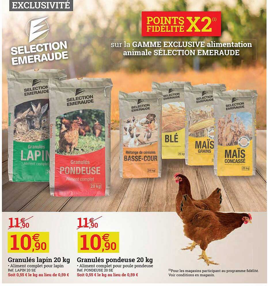 granulés lapin ou pondeuse