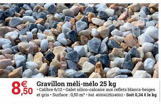 gravillon méli-melo 25 kg