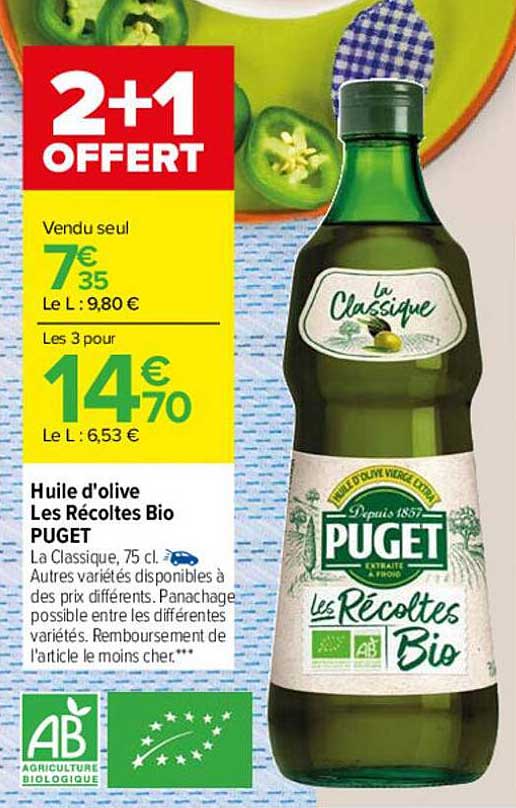 huile d'olive les récoltes bio puget