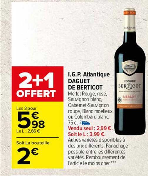 igp atlantique daguet de berticot