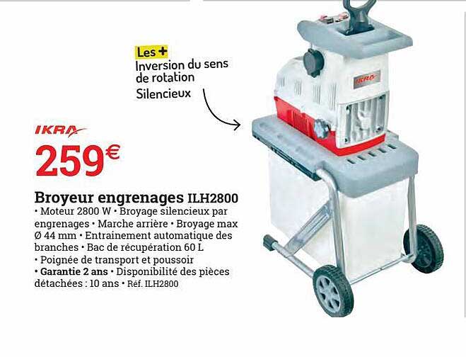 ikra broyeur engrenages ilh2800