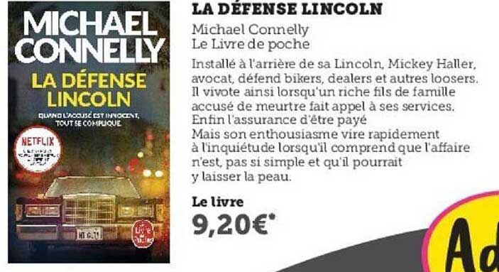 la défense lincoln michael connelly le livre de poche