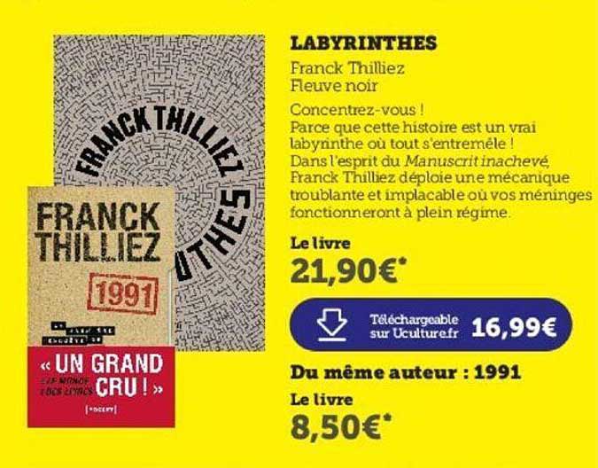 labyrinthes franck thilliez fleuve noir