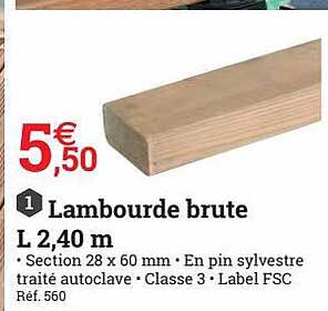 lambourde brute l 2.40m