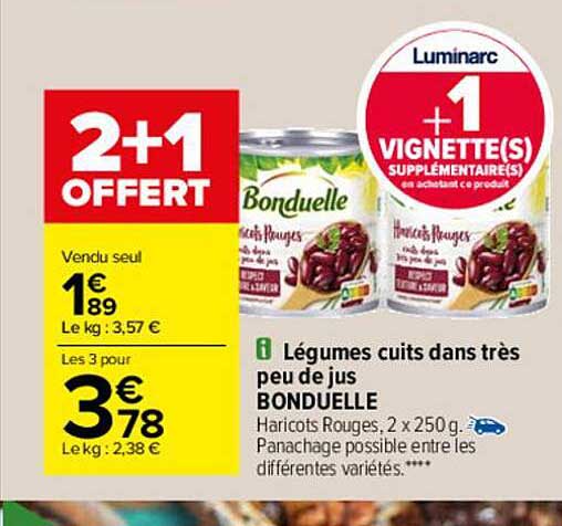 légumes cuits dans très peu de jus bonduelle