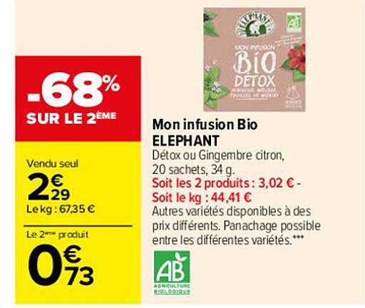 Mon Infusion Bio Elephant