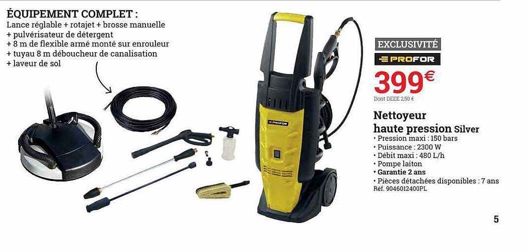 nettoyeur haute pression silver profor