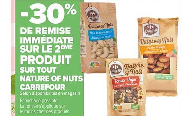 produit nature of nuts carrefour