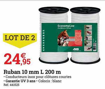 ruban 10mm l 200 m economyline