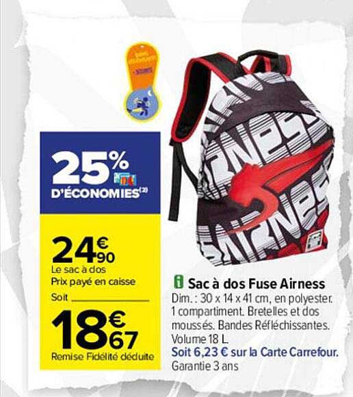 sac à dos fuse airness