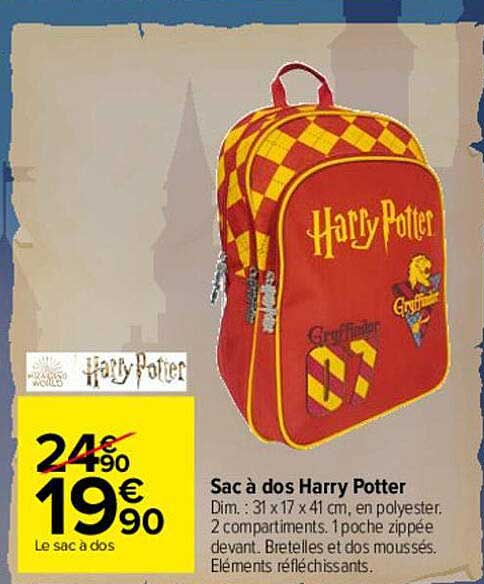 sac à dos harry potter