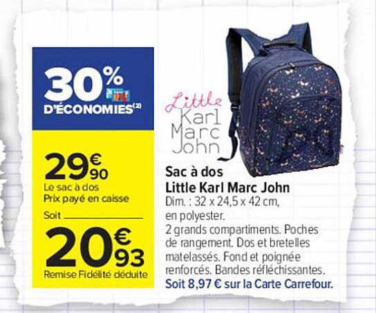 sac à dos little karl marc john