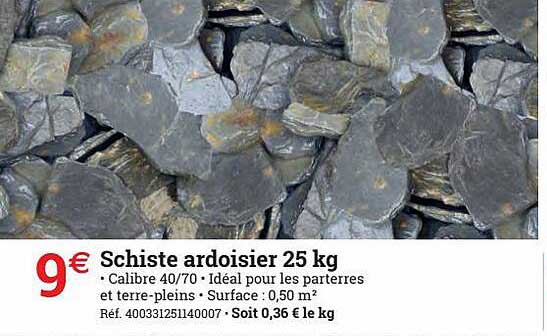 schiste ardoisier 25 kg