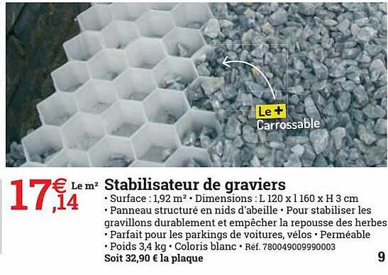 stabilisateur de graviers