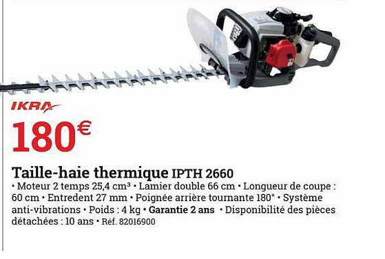 taille-haie thermique ipth 2660 ikra