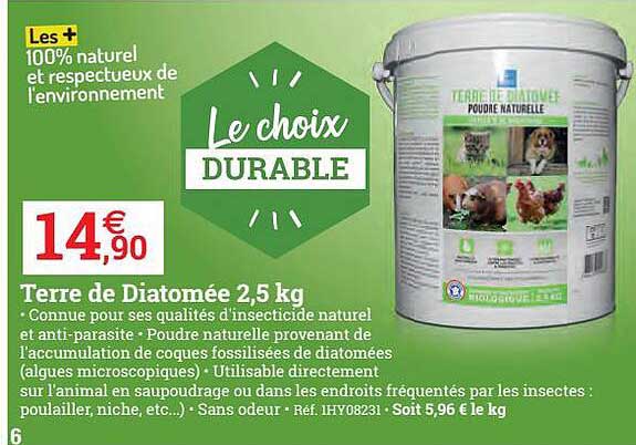 terre de diatomée 2.5kg