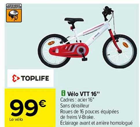 Vélo Vtt 16" Toplife
