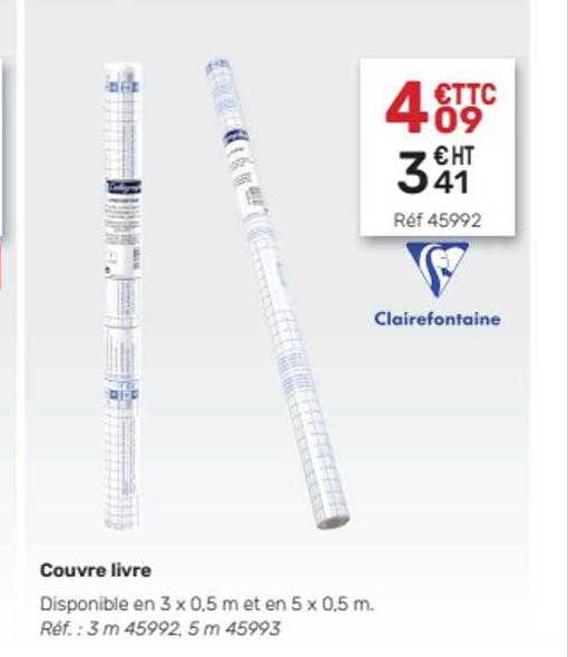 Couvre Livre Clairefontaine