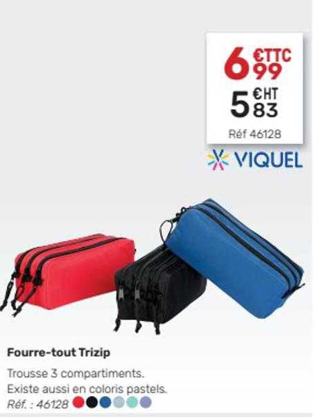 fourre-tout trizip viquel