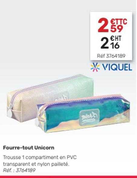 fourre-tout unicorn viquel