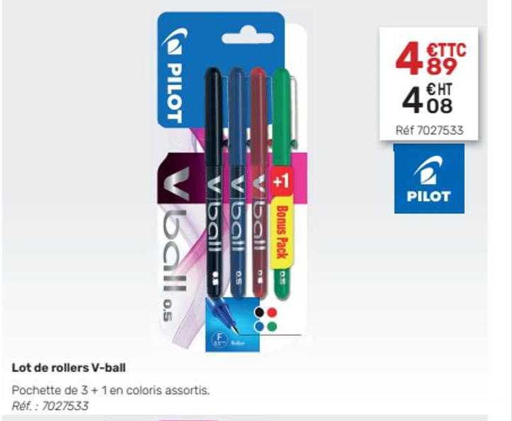 Lot De Rollers V-ball Pilot