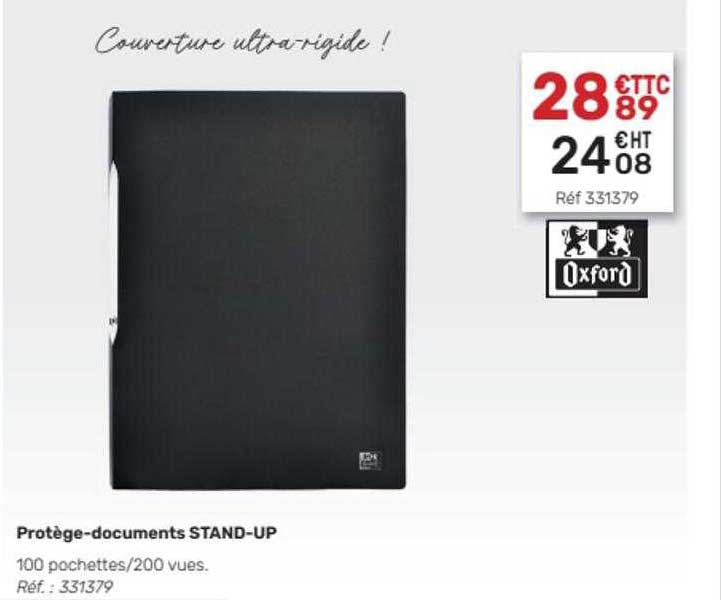 protège-documents stand-up oxford