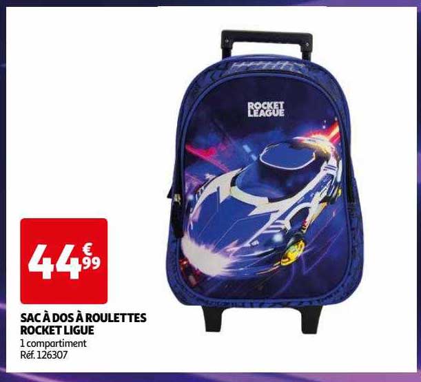 sac à dos à roulettes rocket ligue