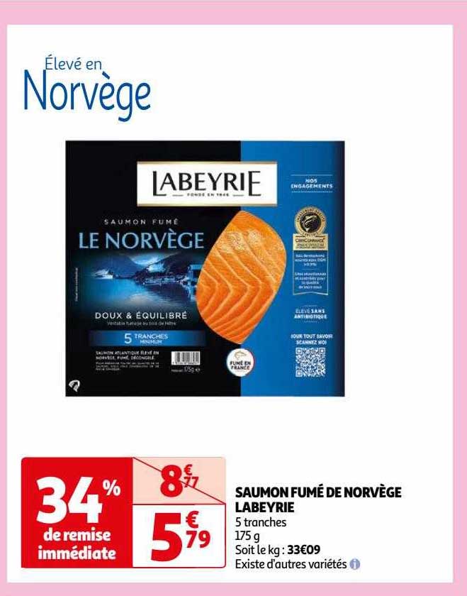 Saumon Fumé De Norvège Labeyrie