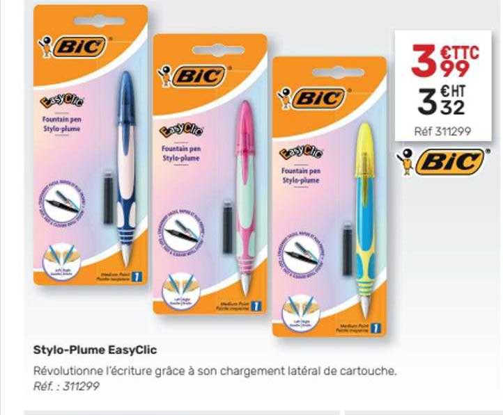 stylo-plume easyclic bic