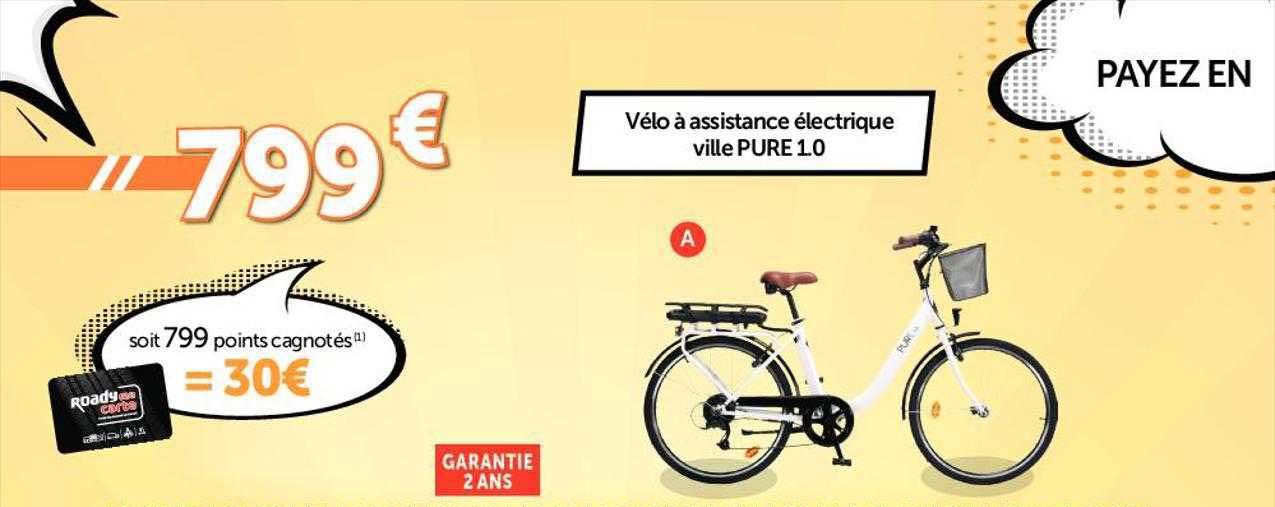 vélo à assistance électrique ville pure 1.0