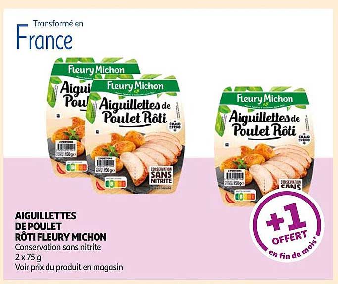 aiguillettes de poulet rôti fleury michon