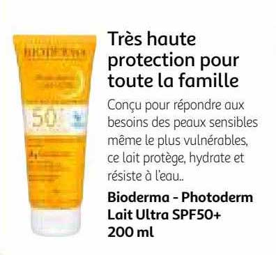 bioderma - photoderm lait ultra spf50+ 200ml
