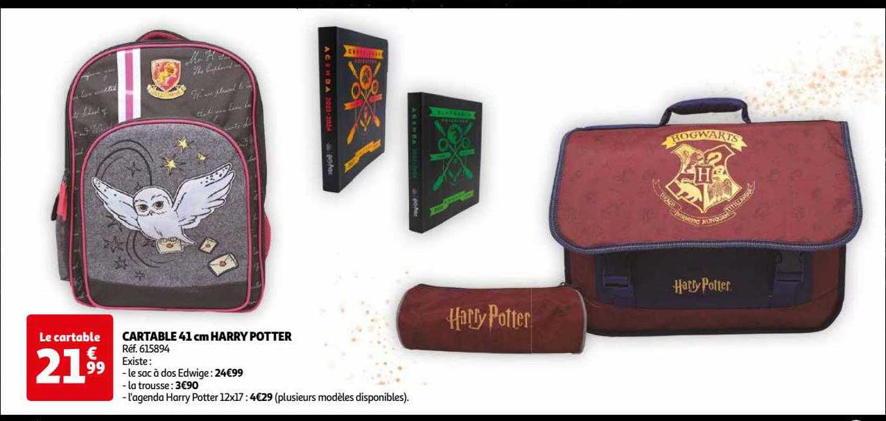 cartable 41 cm harry potter