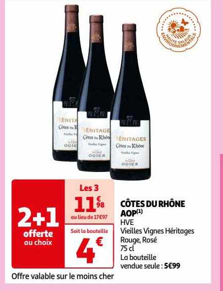 côtes du rhône aop hve vieilles vignes héritages