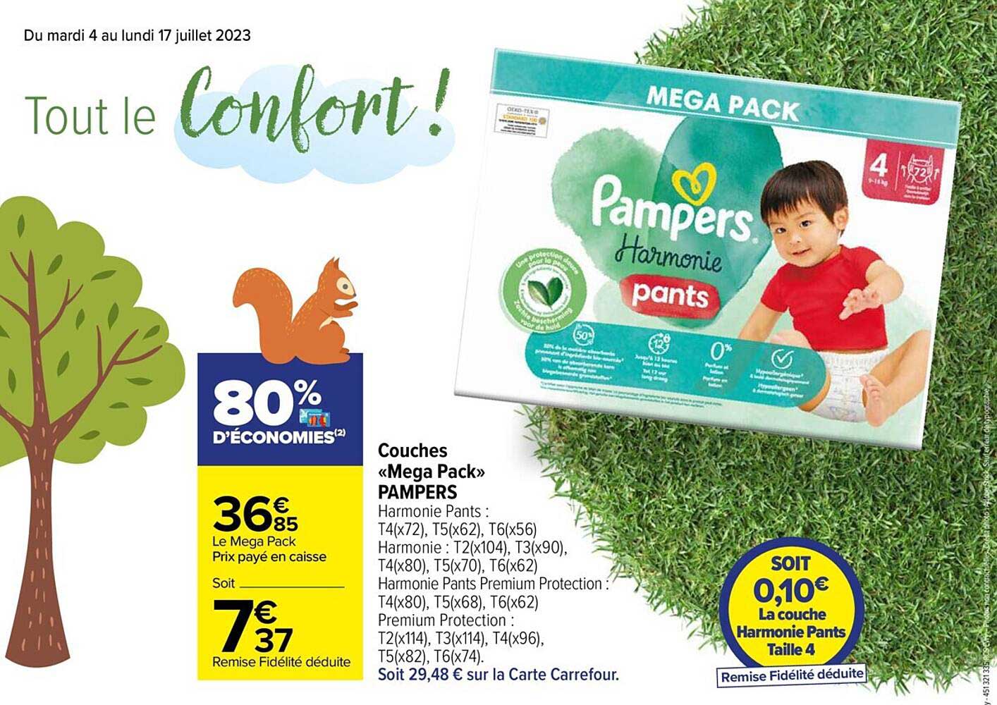 Couches «mega Pack» Pampers
