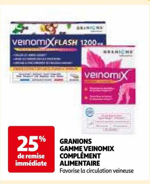 granions gamme veinomix complément alimentaire