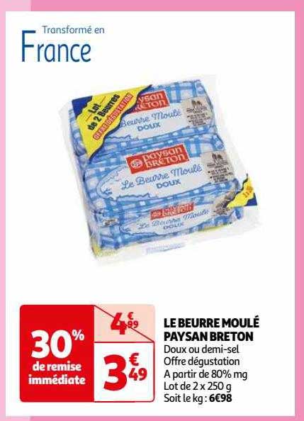 le beurre moulé paysan breton