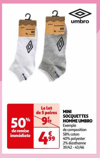 Mini Socquettes Homme Umbro