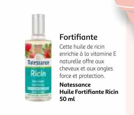 natessance huile fortifiante ricin 50ml