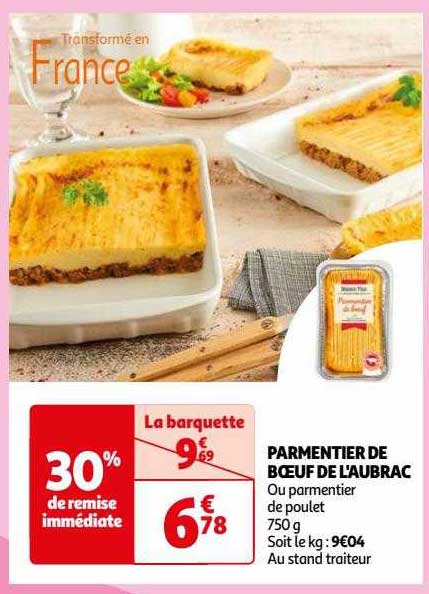 parmentier de bœuf de l'aubrac