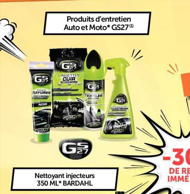 Produits D'entretien Auto Et Moto Gs27, Nettoyant Injecteurs 350ml Bardahl