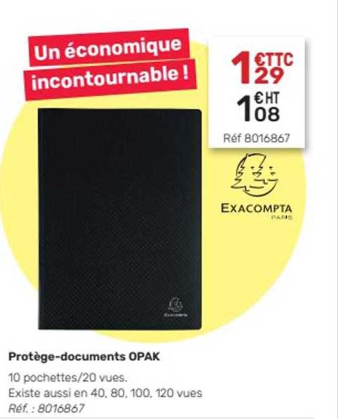 protège-documents opak exacompta